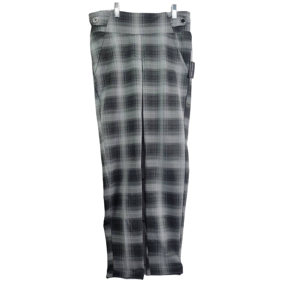 SOHO Black and White Plaid Pants Women's Size‎ M NWT